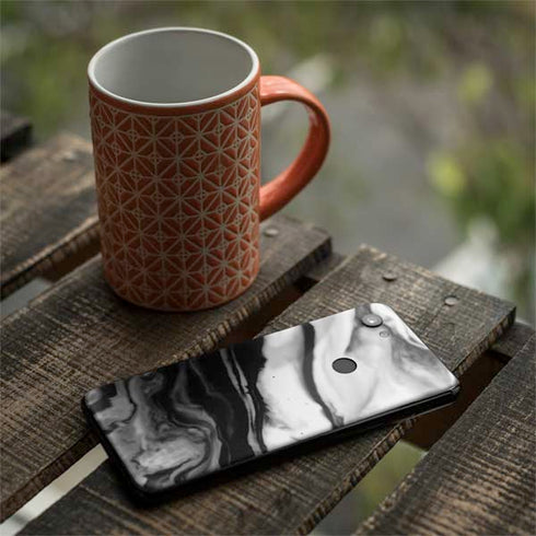 Black and White Marble Ink Google Pixel 3a XL Skin